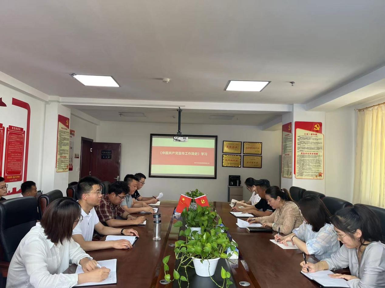 太阳成集团tyc33455 组织学习《中国共产党宣传工作简史》